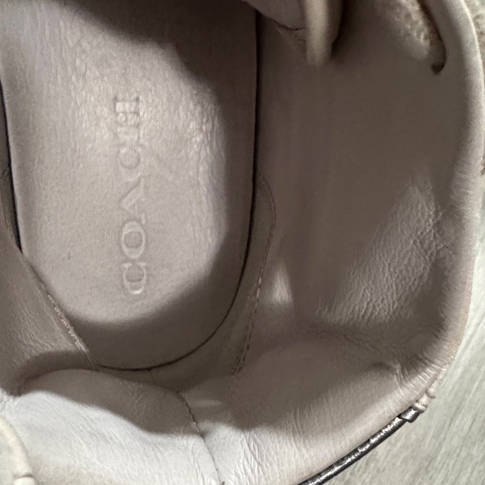 Coach leather Cream Casual Sneakers - Picture 10 of 11